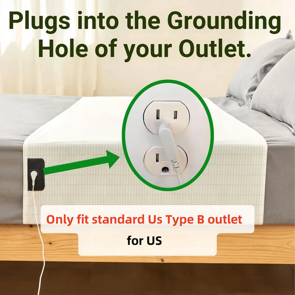 Grounding Sheet with 5% Silver Fiber – Relax, Recharge & Sleep Better