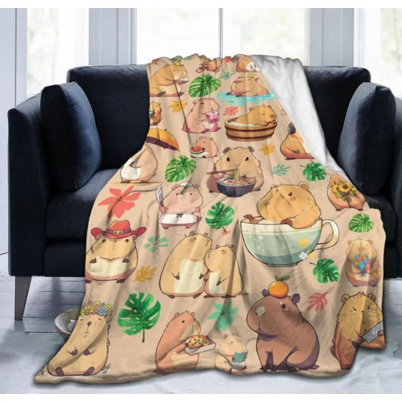 Capybara Blanket β Soft, Lightweight & Warm Gift for Kids and Teens