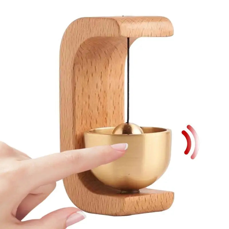 π Magnetic Wooden Door Entrance Bell β Rustic Brass Door Chime for Home & Shop