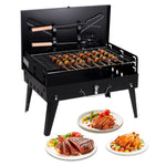 🔥 Portable Charcoal Grill – Foldable BBQ Grill with Adjustable Heights, Compact & Easy to Clean for Camping, Tailgating, and Outdoor Cooking