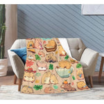 Capybara Blanket – Soft, Lightweight & Warm Gift for Kids and Teens