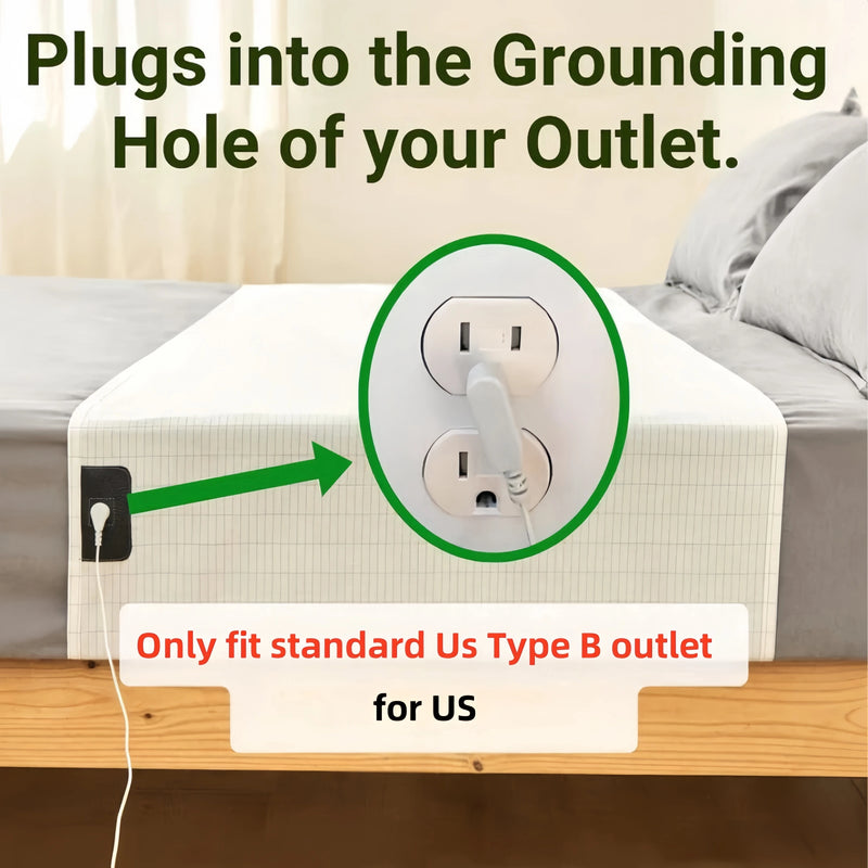 Grounding Sheet with 5% Silver Fiber – Relax, Recharge & Sleep Better