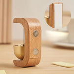 🔔 Magnetic Wooden Door Entrance Bell – Rustic Brass Door Chime for Home & Shop