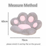 🐾 Kawaii Cat Paw Plush Cushion – Cute Soft Floor Pillow & Chair Pad for Home or Office