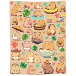 Capybara Blanket – Soft, Lightweight & Warm Gift for Kids and Teens