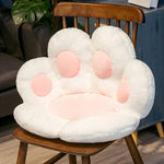 🐾 Kawaii Cat Paw Plush Cushion – Cute Soft Floor Pillow & Chair Pad for Home or Office