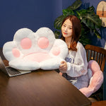 🐾 Kawaii Cat Paw Plush Cushion – Cute Soft Floor Pillow & Chair Pad for Home or Office